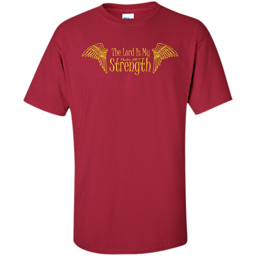 Christian T-shirt The Lord Is My Strength Cardinal