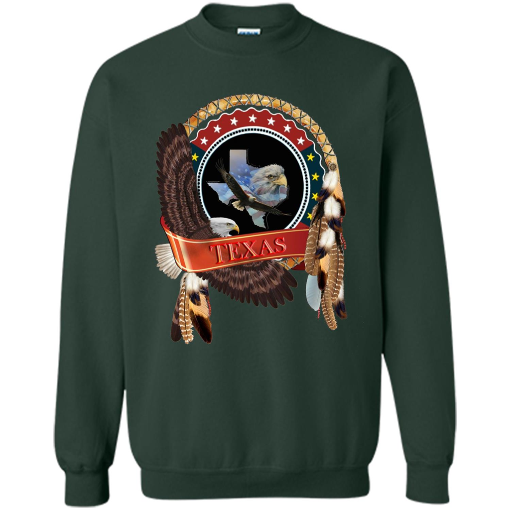 Dream Catcher Texas Art T-shirt Forest Green