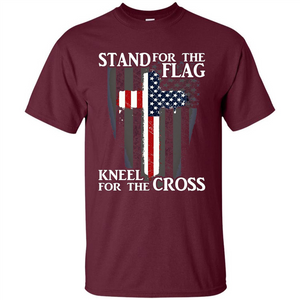 Stand For The Flag Kneel For The Cross T-Shirt