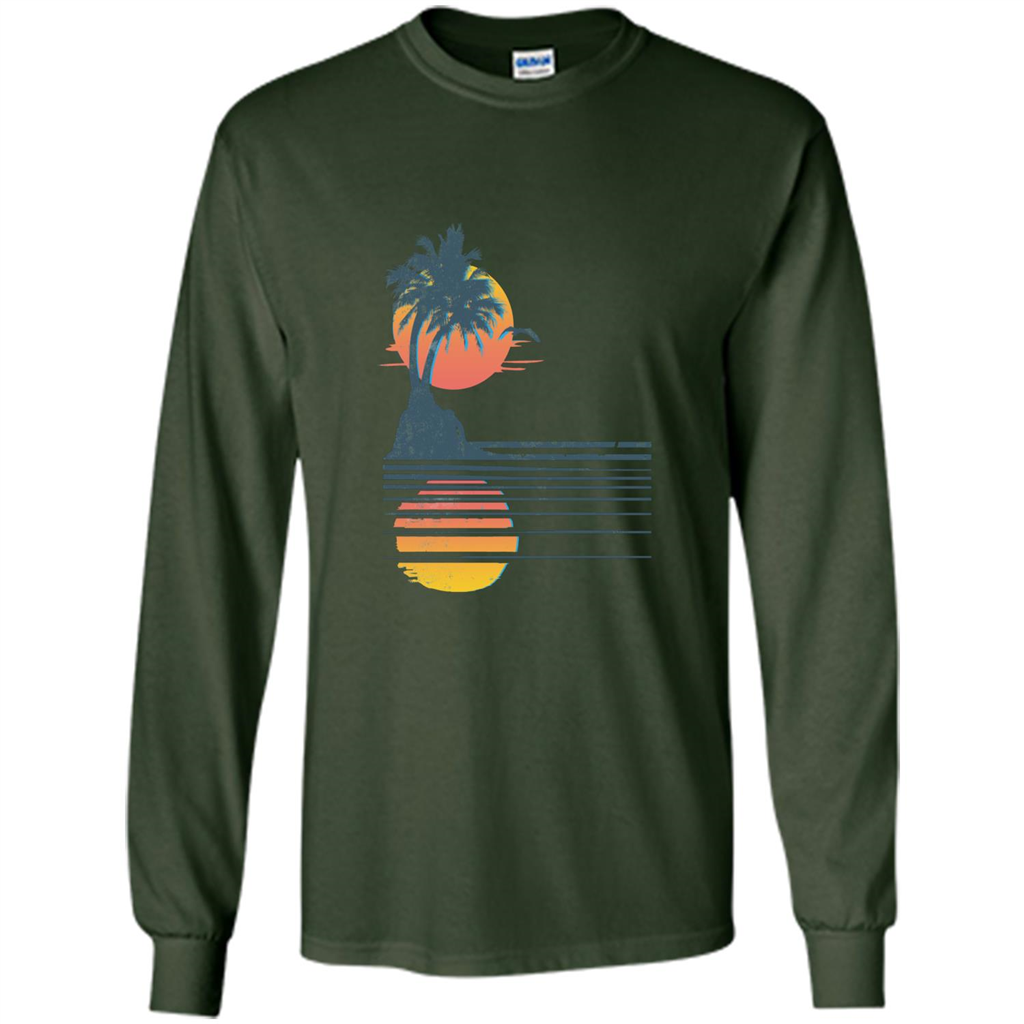 Summer T-shirt Wish You Were Here Forest Green