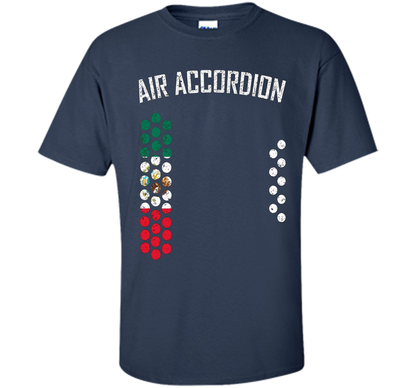 Air Accordion T-shirt The Flag Of Mexico T-shirt Navy