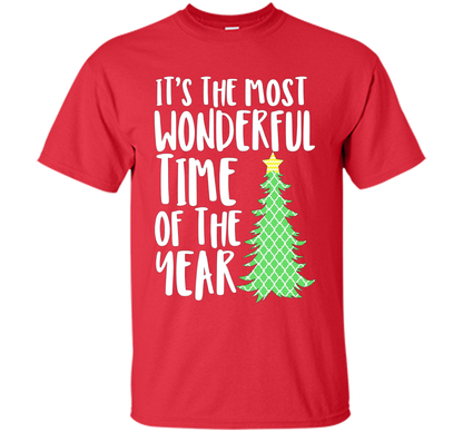 It's the most wonderful time of the year christmas shirt t-shirt Red
