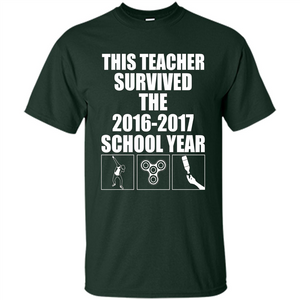 Teacher T-shirt This Teacher Survived The 2016-2017 School Year