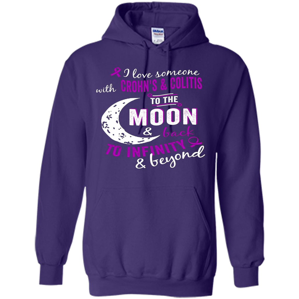 Crohn's and Colitis Awareness T-shirt Purple