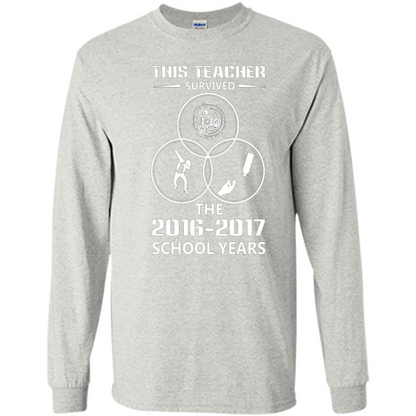 This Teacher Survived The 2016 2017 School Years T-shirt Ash