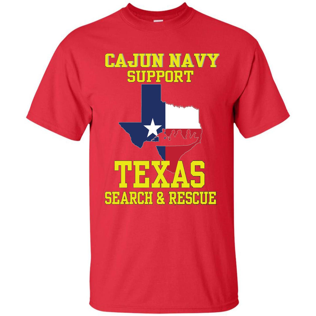 Cajun Navy Support Texas Search And Rescue T-shirt Red