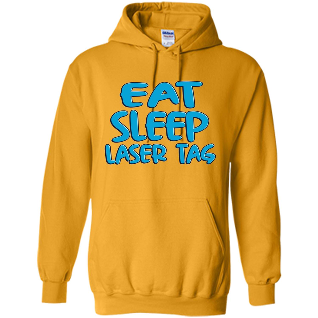Eat Sleep Laser Tag T-shirt Gold