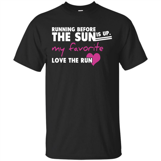 Runner T-shirt Running Before The Sun Is Up T-shirt Royal