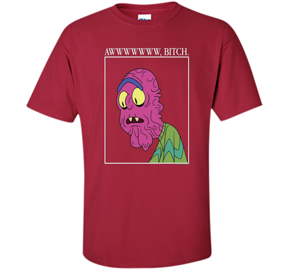 Rick &amp; Morty Aww Bitch shirt Cardinal