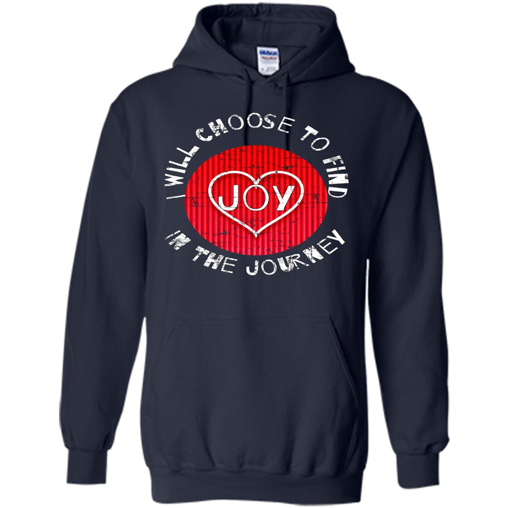Christian T-shirt I Choose To Find Joy In My Journey Navy