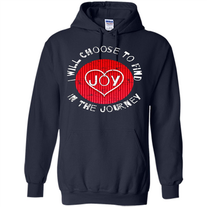 Christian T-shirt I Choose To Find Joy In My Journey Navy