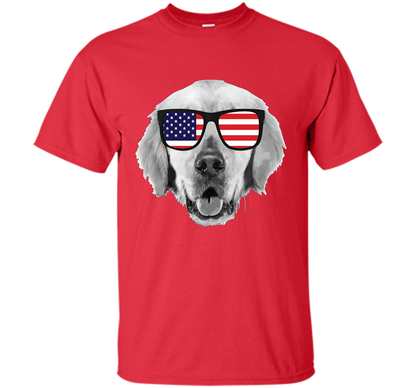 Labor Day T shirt USA Patriotic Dog Pappy American Flag cool shirt Red