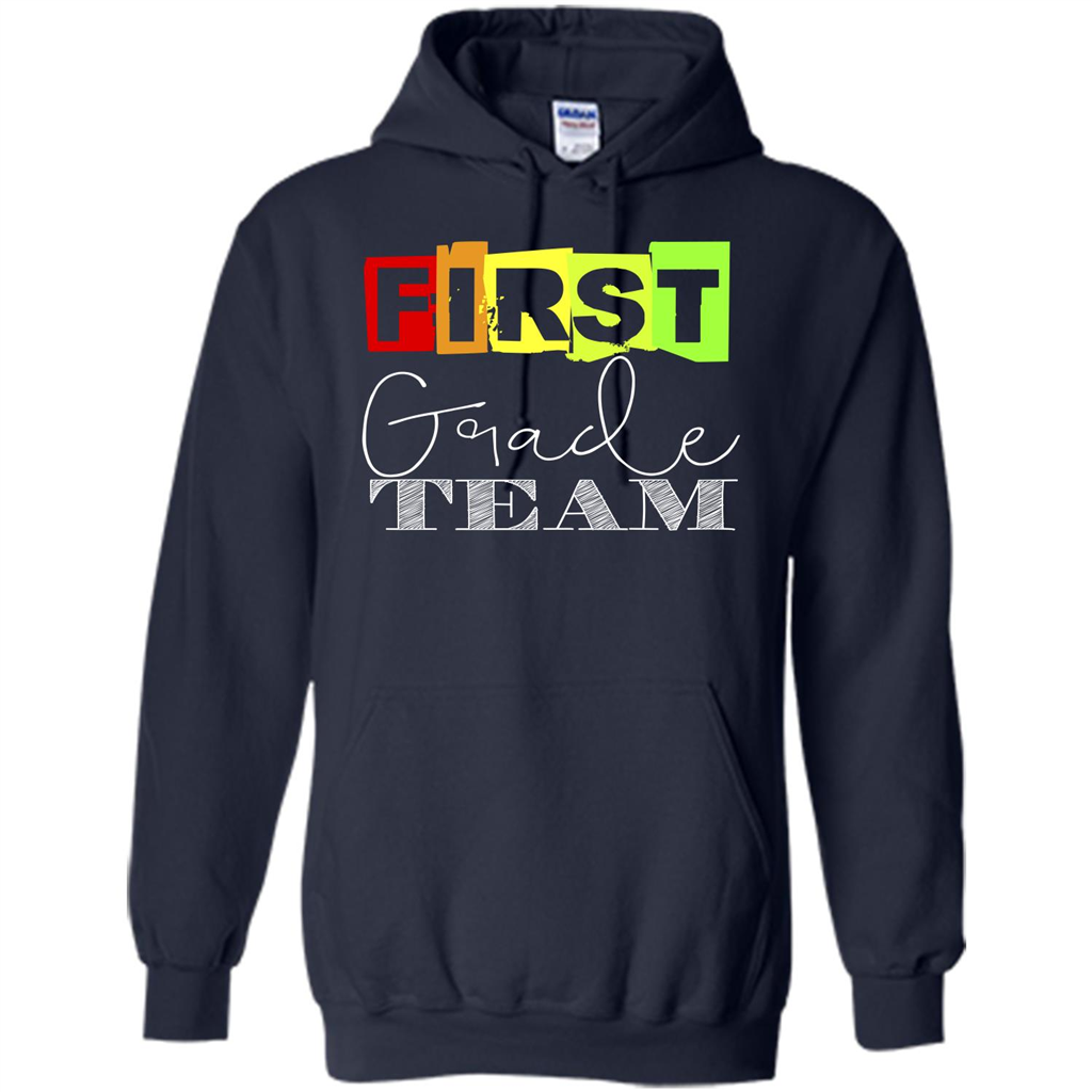 First Grade Team T-shirt School Day T-shirt Navy