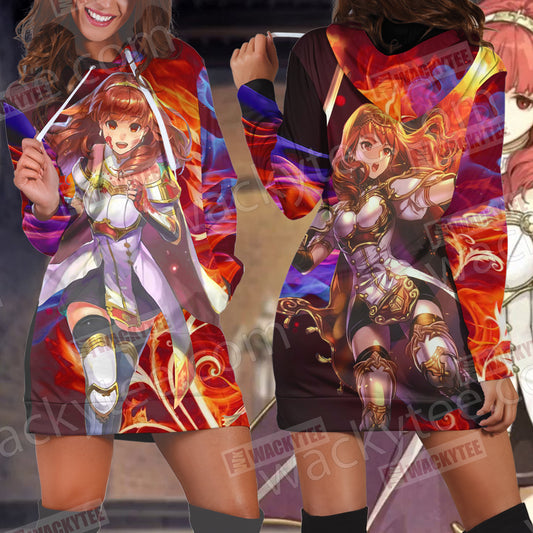 Fire Emblem Celica 3D Hoodie Dress