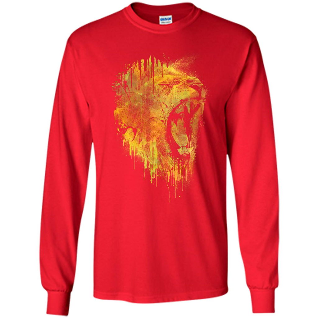 Lion Drip T-shirt Red