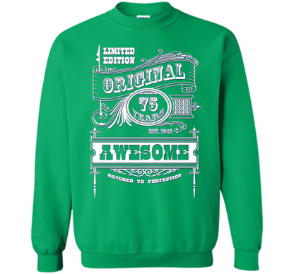 Best 75th Birthday Made in 1942 Awesome T-Shirt Gift Idea shirt Irish Green