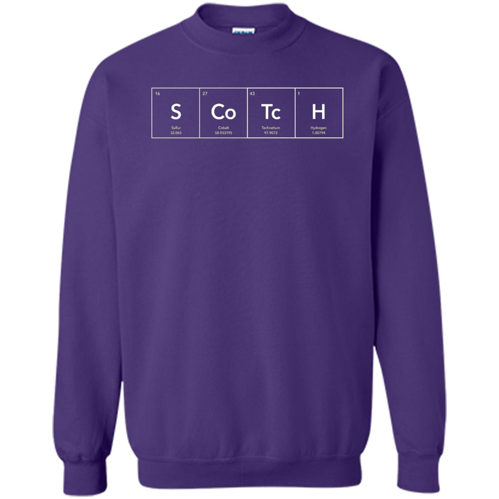 Scotch Periodic Table of Elements Funny T-shirt Orange