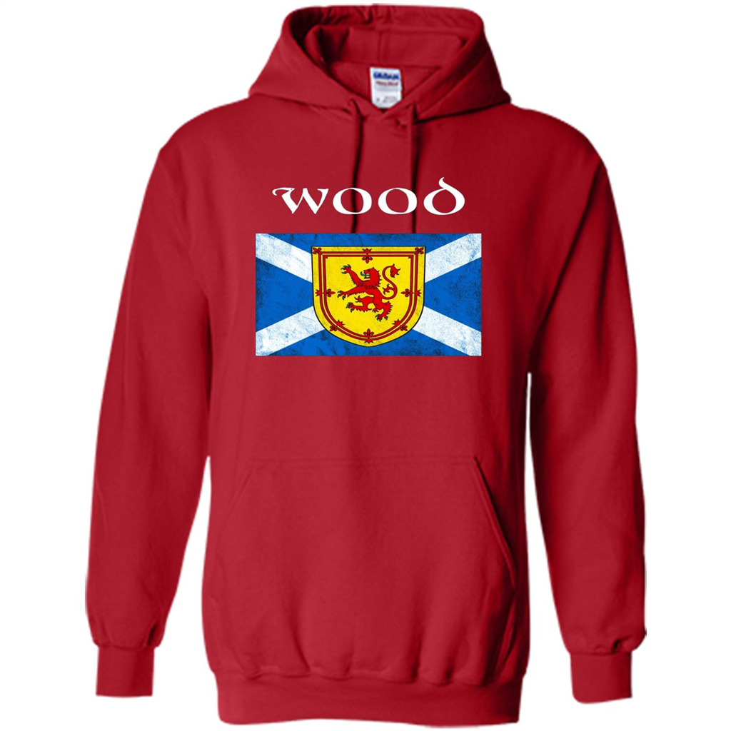 Scottish Clan Wood T-shirt Red
