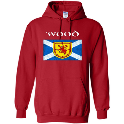 Scottish Clan Wood T-shirt Red