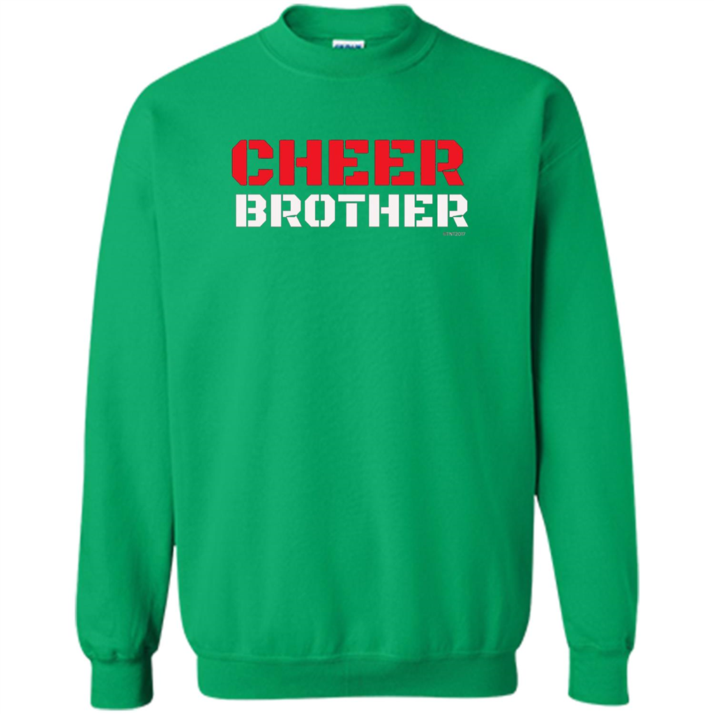 Cheer Brother T-Shirt for Brothers of Cheerleaders Irish Green