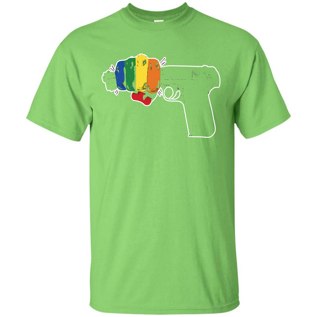 LGBT T-shirt Stop Gun Violence T-shirt Lime