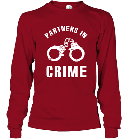 Partners In Crime Shirt Long Sleeve T-Shirt Long Sleeve T-Shirt Cardinal Red