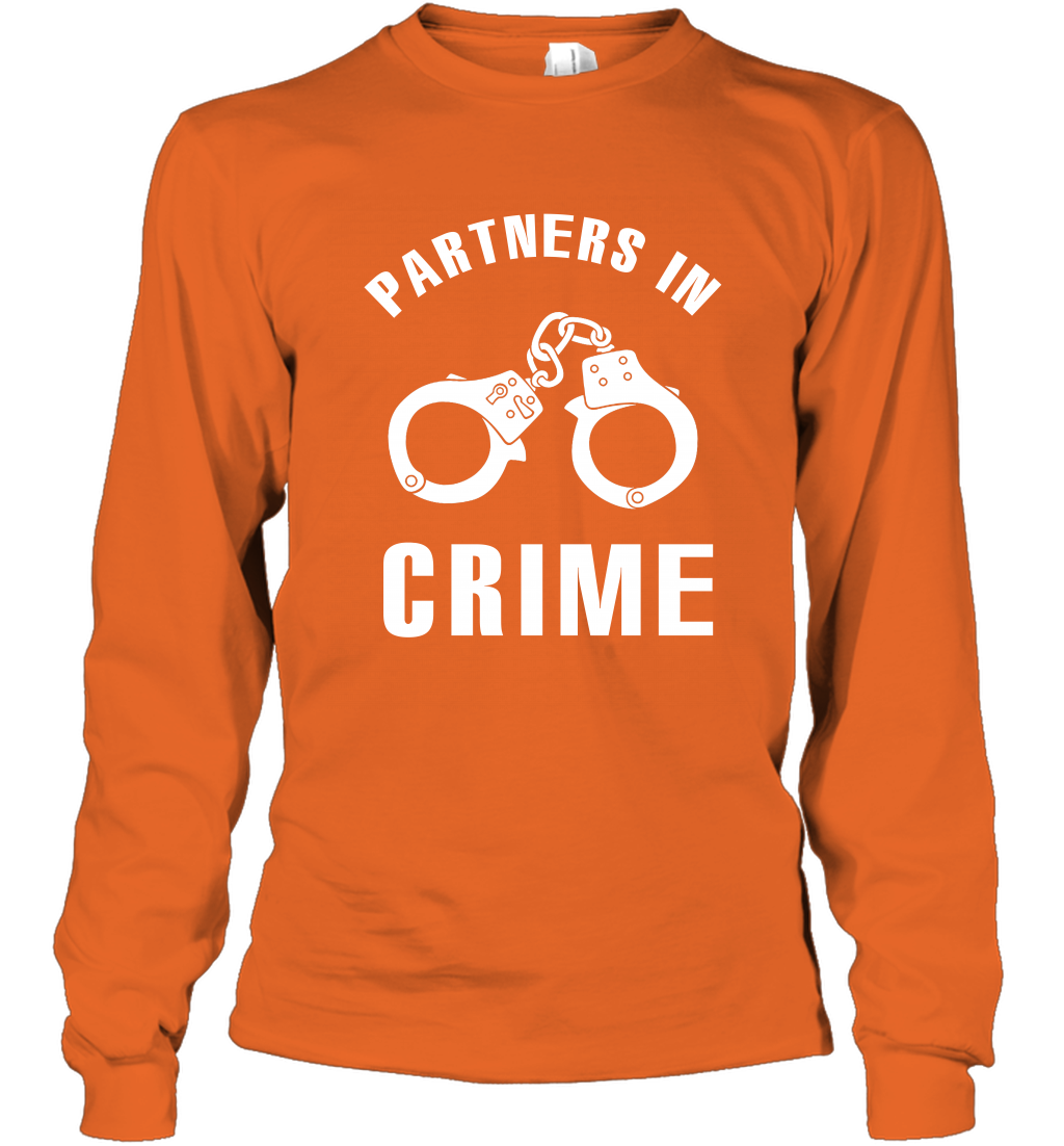 Partners In Crime Shirt Long Sleeve T-Shirt Long Sleeve T-Shirt Orange