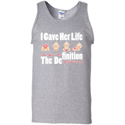 Mommy T-shirt I Gave Her Life. She Gave Me The Definition Of Life Back Sport Grey