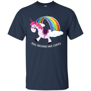 Unicorn T-shirt Real Unicorns Have Curves T-shirt