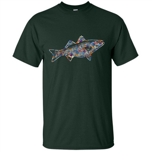 Striped Bass T-shirts - Love Striped Bass Colorful T shirts