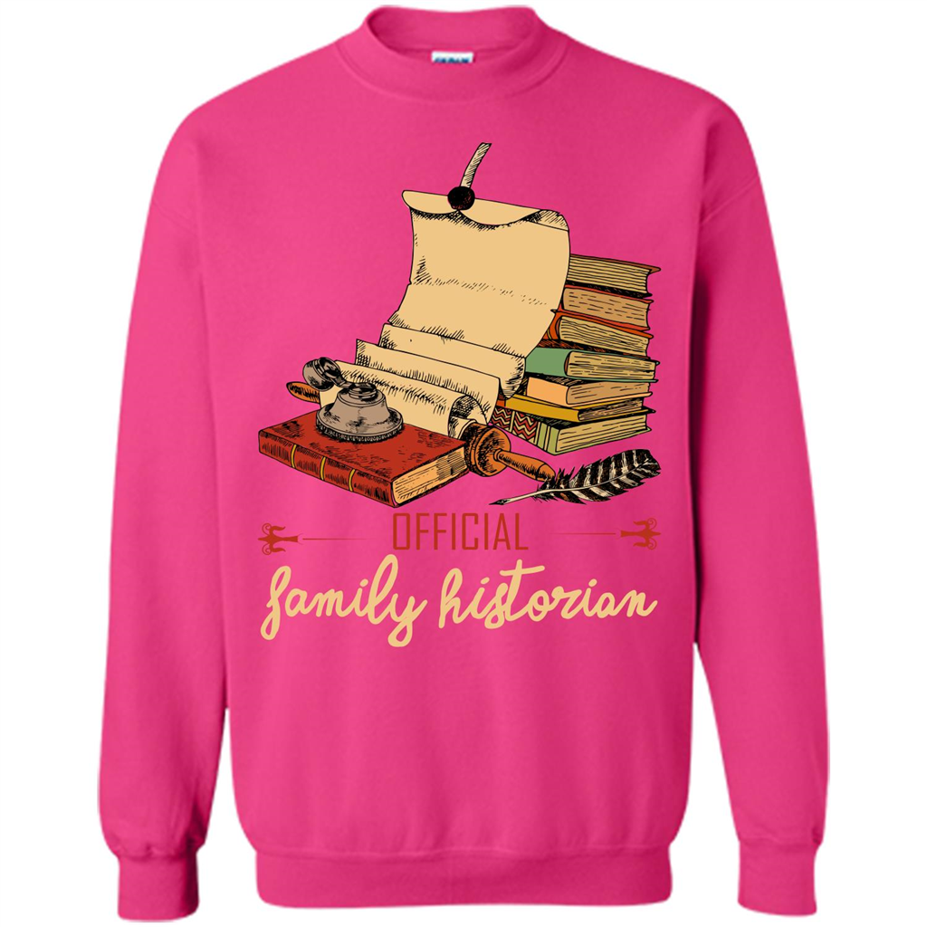 Family T-shirt Official Family Historian Heliconia