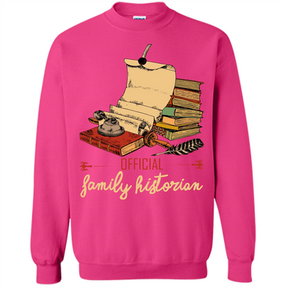 Family T-shirt Official Family Historian Heliconia