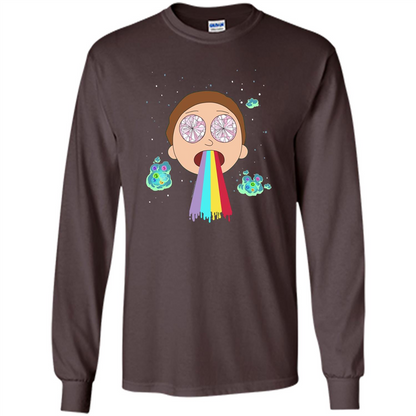Cartoon Lovers T-shirt Space Morty Dark Chocolate