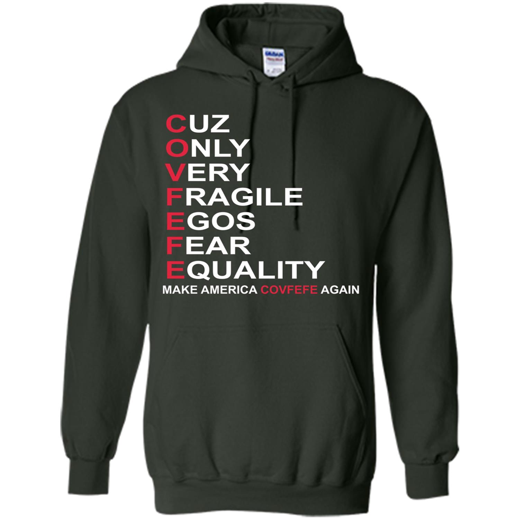 American T-shirt Make America Covfefe Again Forest Green