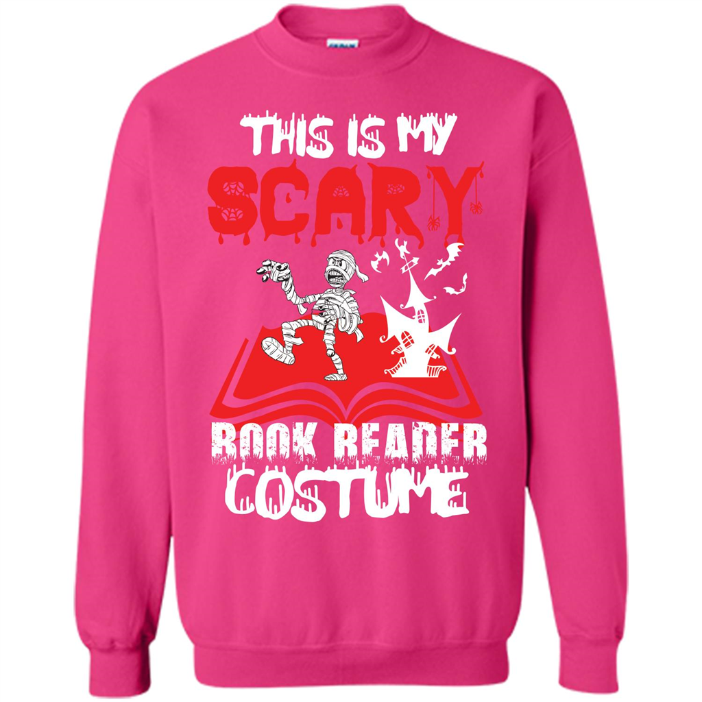 Halloween T-shirt This Is My Scary Book Reader Costume T-shirt Heliconia
