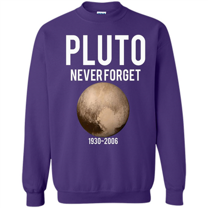 Funny Pluto Never Forget 1930-2006 T-shirt Orange