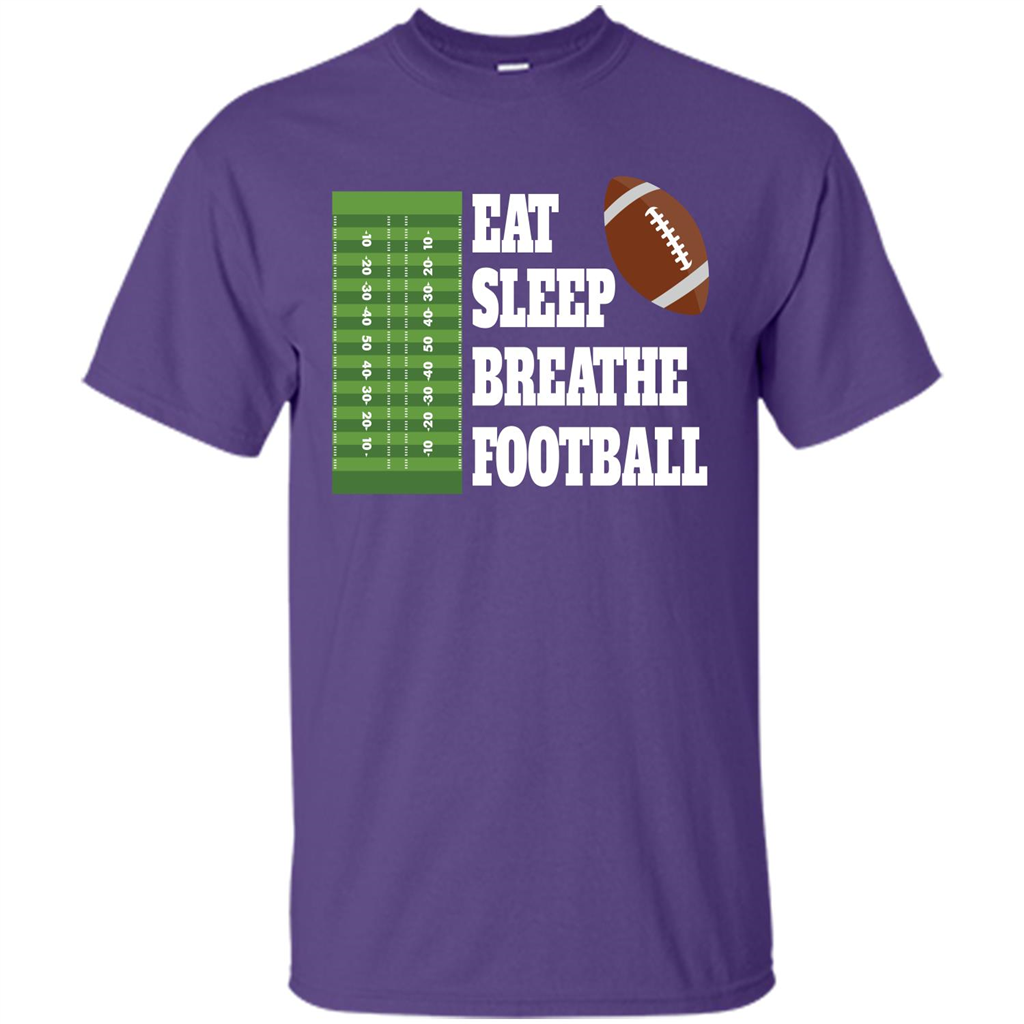 Eat Sleep Breathe Football T-shirt Purple