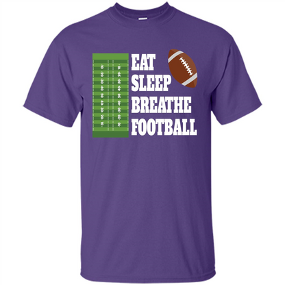 Eat Sleep Breathe Football T-shirt Purple