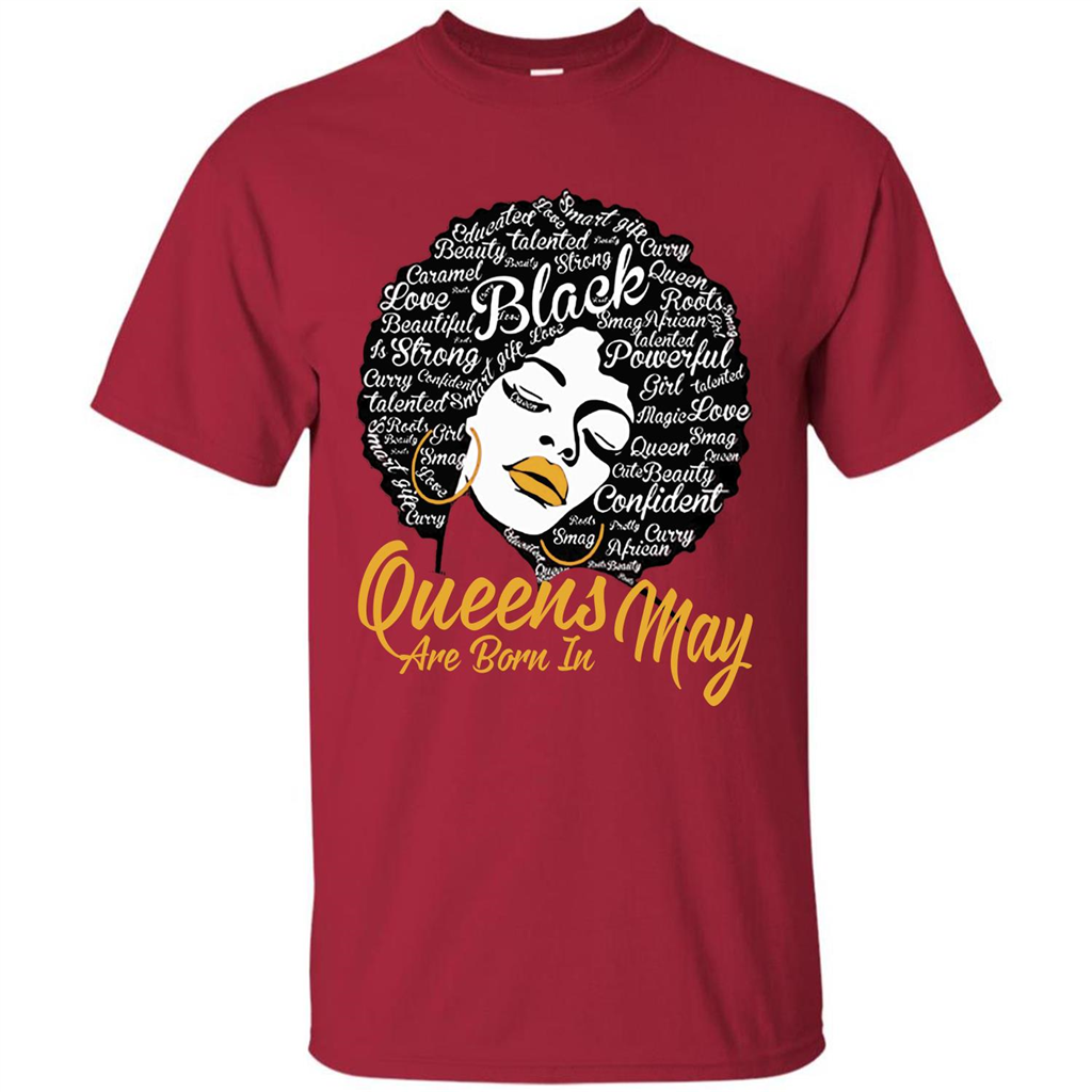 Queen Are Born In May T-shirt Cardinal