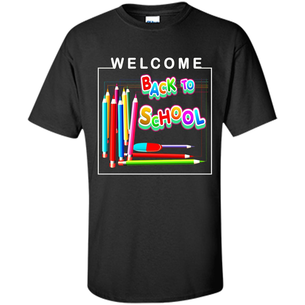 Welcome Back to School T-shirt School Day T-shirt Black