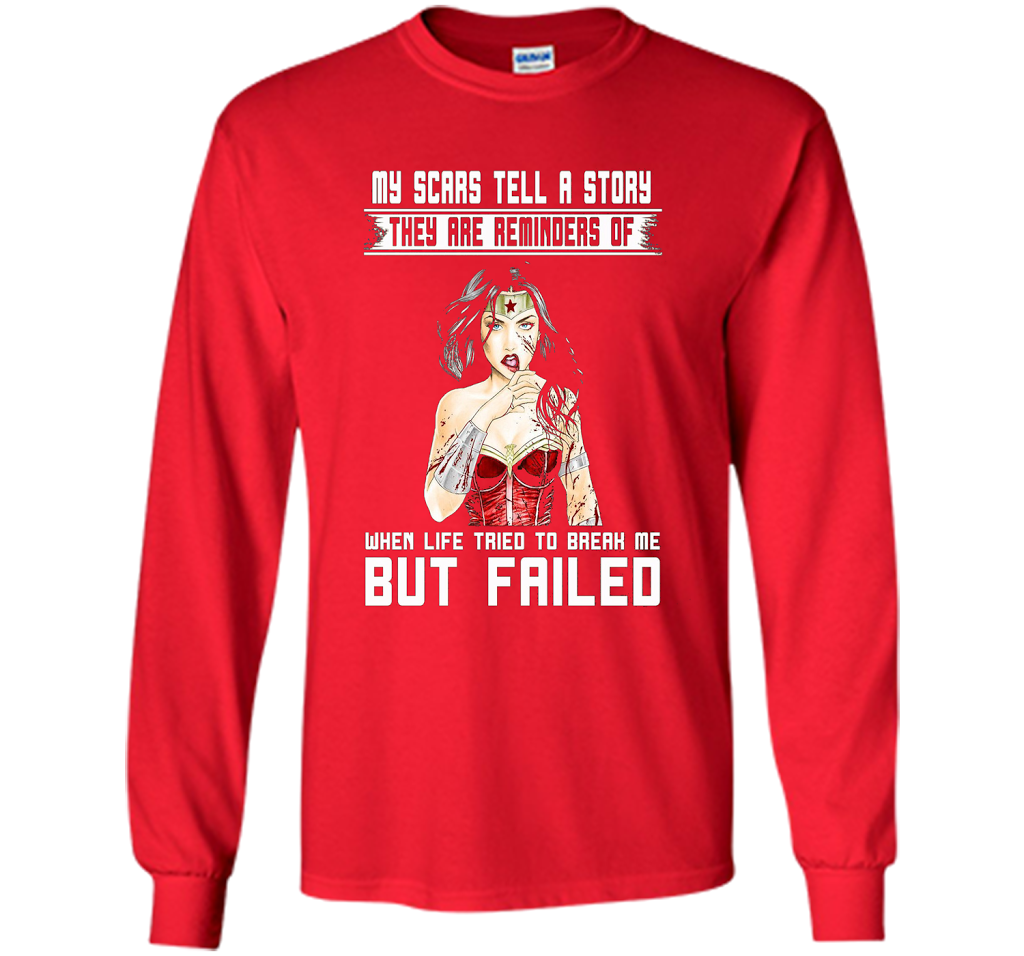 Women's My Scars Tell A Story They Are A Reminder Shirt cool shirt Red