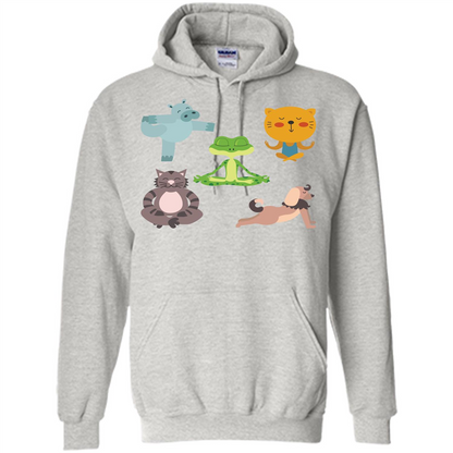 Yoga Animals T-shirt Sphynx Yoga Ash