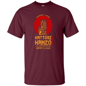 Hattori Hanzo Sword And Sushi T-shirt