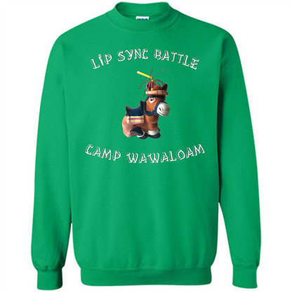 Lip Sync Camp T-shirt Camp Wawaloam Irish Green