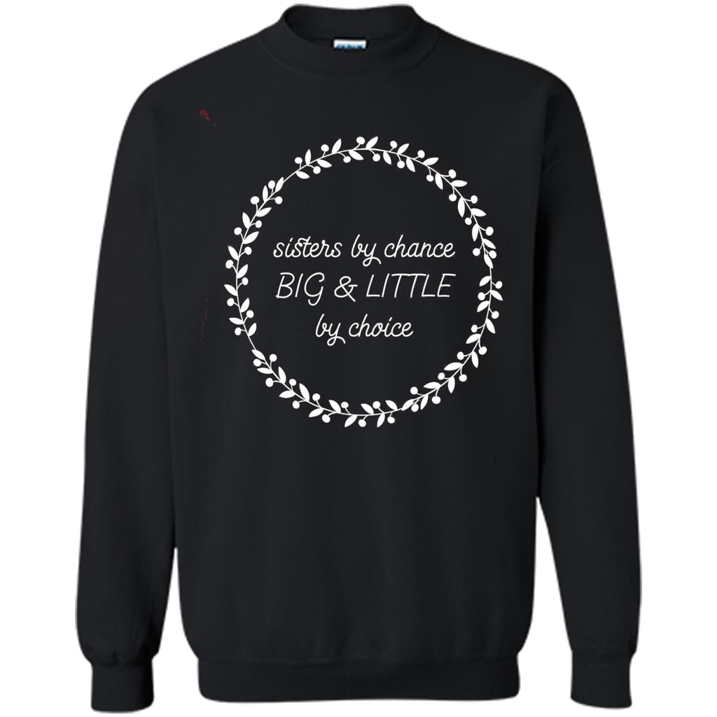 Sisters By Chance Big And Little By Choice T-Shirt Black