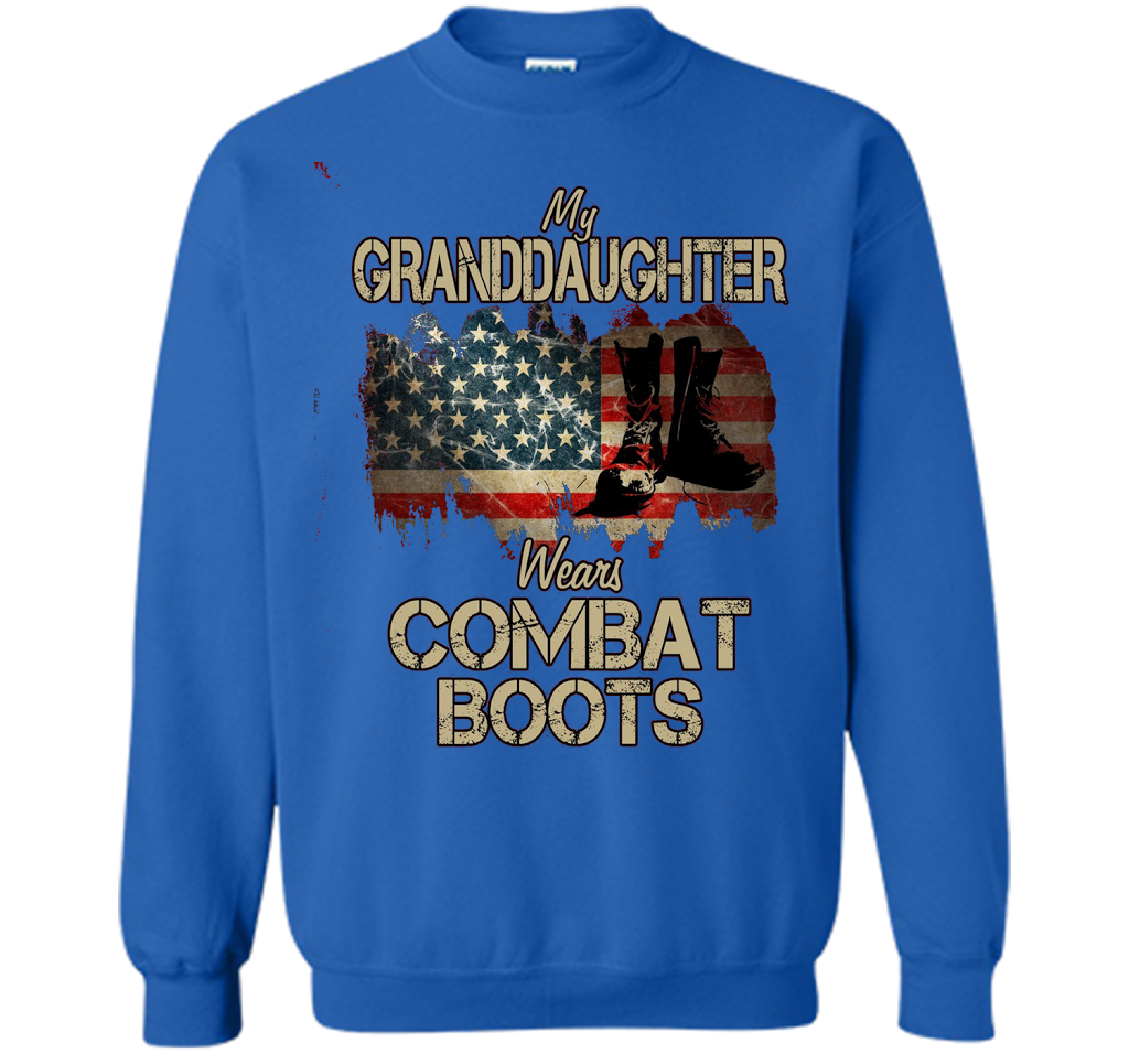 Combat Boots Soldier Granddaughter premium tee t-shirt Royal