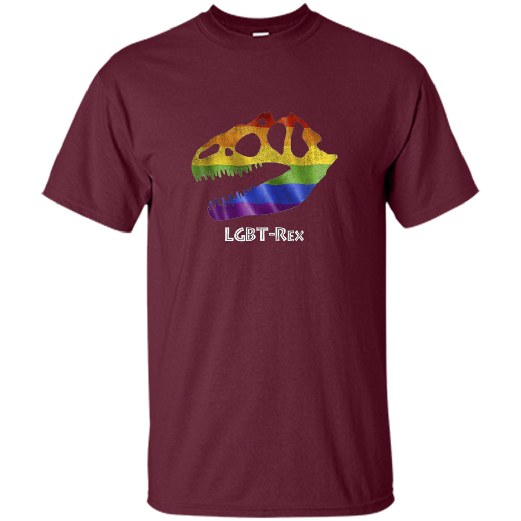 LGBTQ Pride T-shirt LGBT-Rex Maroon