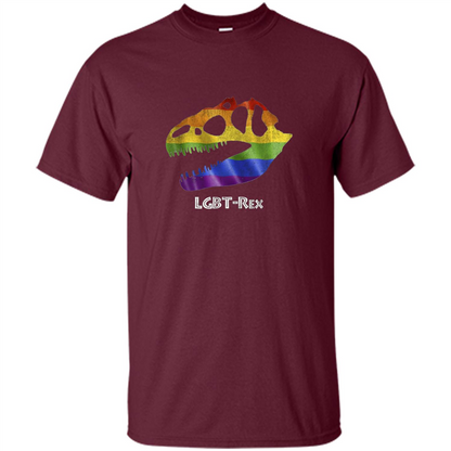 LGBTQ Pride T-shirt LGBT-Rex Maroon