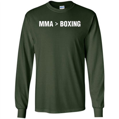 MMA Is Better Than Boxing T-shirt Forest Green