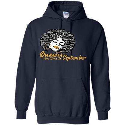 Queen Are Born In September T-shirt Navy